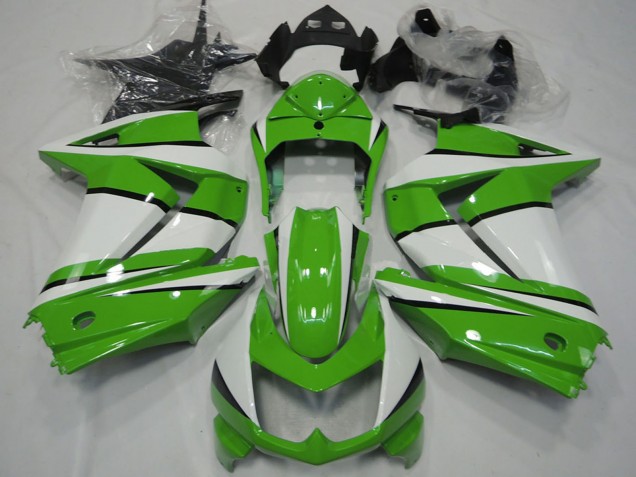 Carena Moto Kawasaki Ninja 250 2008-2012 - Bianco Verde Nero