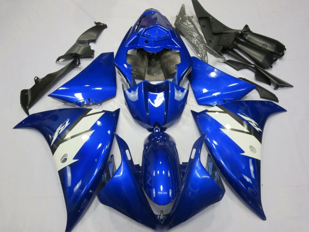 Carena Moto Yamaha R1 2012-2014 - Blu Bianco