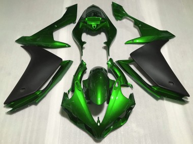 Carena Moto Yamaha R1 2007-2008 - Verde Nero Opaco Economici