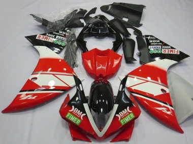Carena Moto Yamaha R1 2012-2014 - Rosso Bianco Nero Fimer Economici