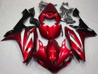 Carena Moto Yamaha R1 2007-2008 - Rosso Bianco Nero Economici