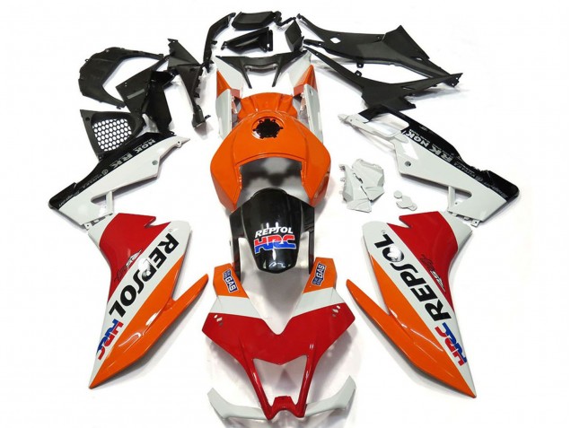 Carena Moto Aprilia RS4 125 2012-2018 - Arancia Bianco Rosso Nero Lucido Repsol