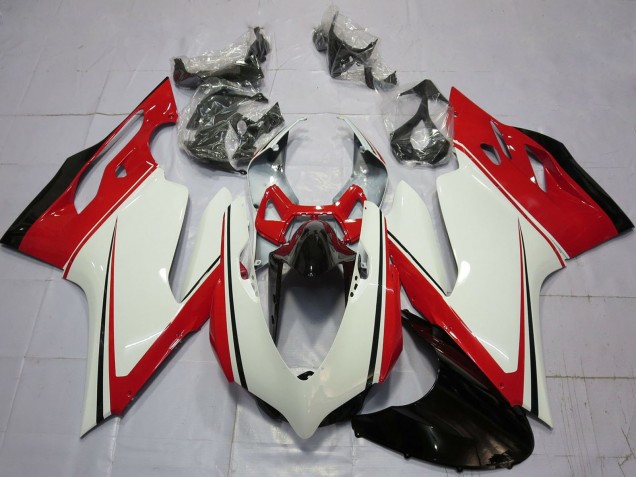 Carena Moto Ducati 899 1199 2011-2014 - Bianco Rosso Verde Nero Lucido