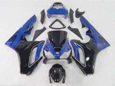 Carena Moto Triumph Daytona 675 2006-2008 - Blu Nero Lucido Economici