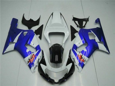 Carena Moto Suzuki GSXR 600/750 2001-2003 - Bianco Blu Nero Economici