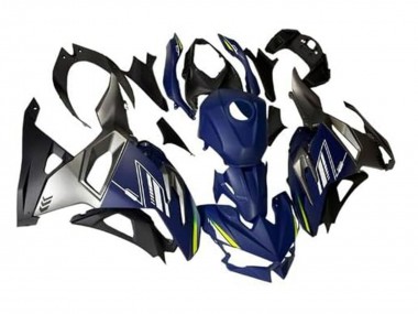 Carena Moto Kawasaki Ninja 500 EX500R 2024-2025 - Blu Bianco Giallo Argento Nero Economici