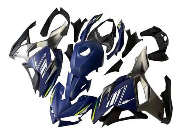 Carena Moto Kawasaki Ninja 500 EX500R 2024-2025 - Blu Bianco Giallo Argento Nero