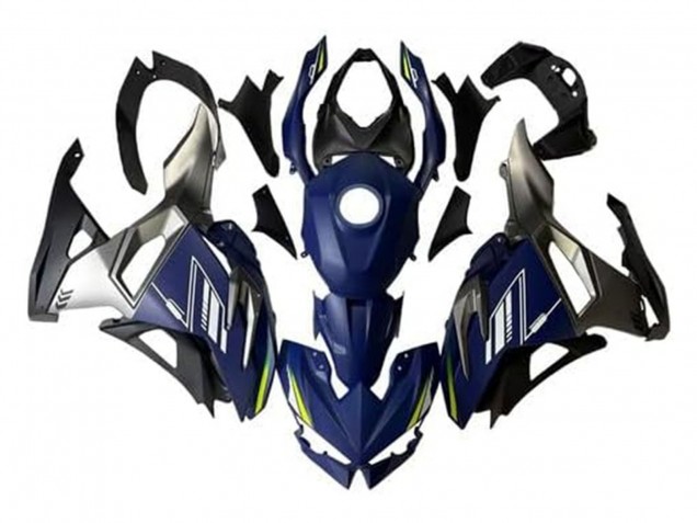Carena Moto Kawasaki Ninja 500 EX500R 2024-2025 - Blu Bianco Giallo Argento Nero