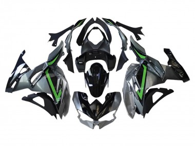 Carena Moto Kawasaki Ninja 500 EX500R 2024-2025 - Grigio Verde Nero Economici