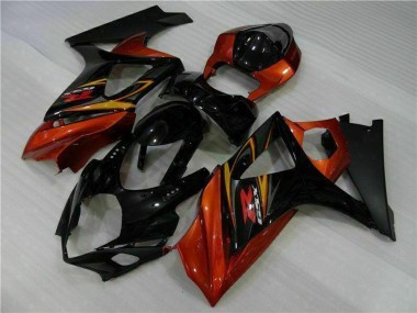 Carena Moto Suzuki GSXR 1000 2007-2008 - Nero Arancia Economici