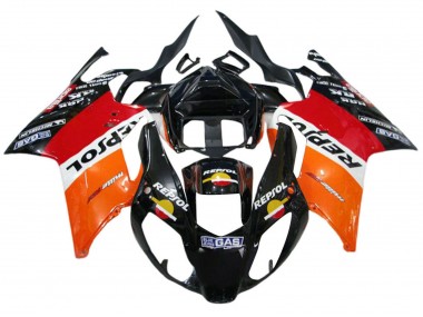 Carena Moto Aprilia RSV1000 2003-2006 - Arancia Bianco Rosso Nero Repsol Economici