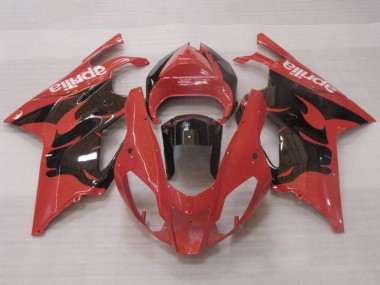 Carena Moto Aprilia RSV1000 2003-2006 - Rosso Nero Lucido Economici