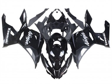 Carena Moto Kawasaki Ninja 400 2018-2024 - Nero Lucido Nero Opaco Bianco Decals Economici