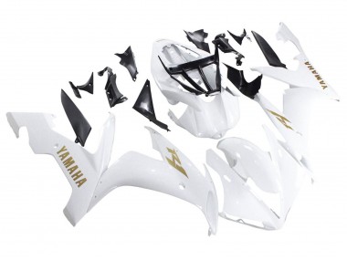 Carena Moto Yamaha YZF 1000 R1 2004-2006 - Bianco Oro Decals Economici