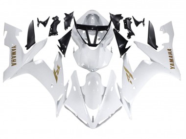 Carena Moto Yamaha YZF 1000 R1 2004-2006 - Bianco Oro Decals Economici
