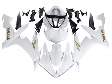 Carena Moto Yamaha YZF 1000 R1 2004-2006 - Bianco Oro Decals Economici