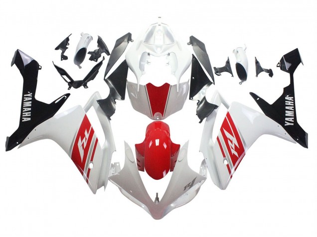 Carena Moto Yamaha YZF 1000 R1 2007-2008 - Bianco Rosso Nero