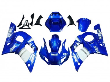 Carena Moto Yamaha YZF 600 R6 1998-2002 - Blu Bianco Economici