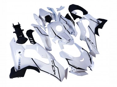 Carena Moto Kawasaki ZX10R 2021-2025 - Bianco Nero Economici