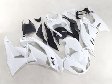 Carena Moto Kawasaki ZX6R 2009-2012 - Bianco Nero Ninja Economici