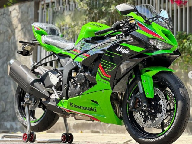Carena Moto Kawasaki ZX6R 2019-2022 - Verde Nero Lucido Rosso