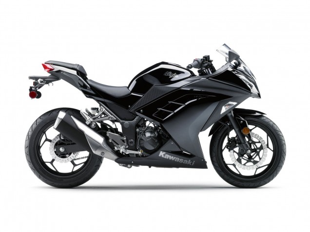 Carena Moto Kawasaki EX300 2013-2024 - Nero Lucido Nero Opaco