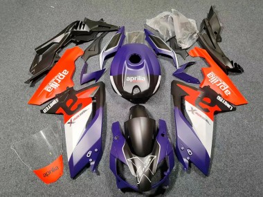 Carena Moto Aprilia RS125 2006-2011 - Viola Scuro Rosso Nero Bianco Economici