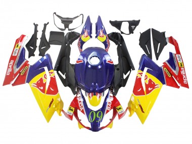 Carena Moto Aprilia RS125 2006-2011 - Giallo Blu Scuro Red Bull Economici