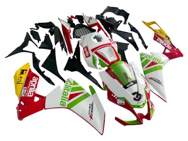 Carena Moto Aprilia RS4 50 125 2012-2018 - Bianco Rosso Verde Giallo Alitalia Economici