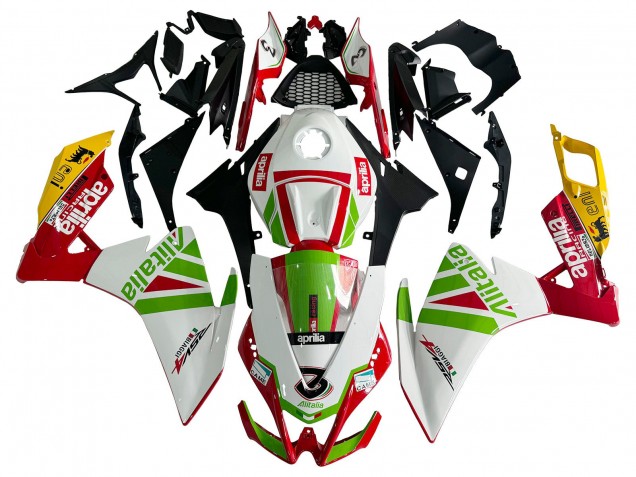 Carena Moto Aprilia RS4 50 125 2012-2018 - Bianco Rosso Verde Giallo Alitalia