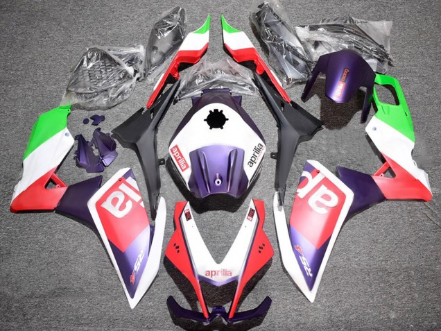 Carena Moto Aprilia RS4 50 125 2012-2018 - Bianco Verde Rosso Viola