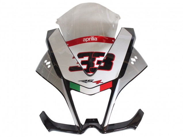 Carena Moto Aprilia RS4 50 125 2012-2018 - Argento Rosso Nero Lucido