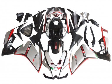 Carena Moto Aprilia RS4 50 125 2012-2018 - Argento Rosso Nero Lucido Economici