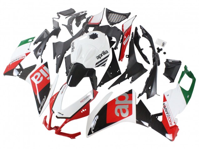 Carena Moto Aprilia RS4 50 125 2012-2018 - Bianco Rosso Verde Nero Lucido