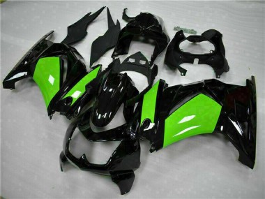Carena Moto Kawasaki EX250 2008-2012 - Nero Lucido Verde Economici