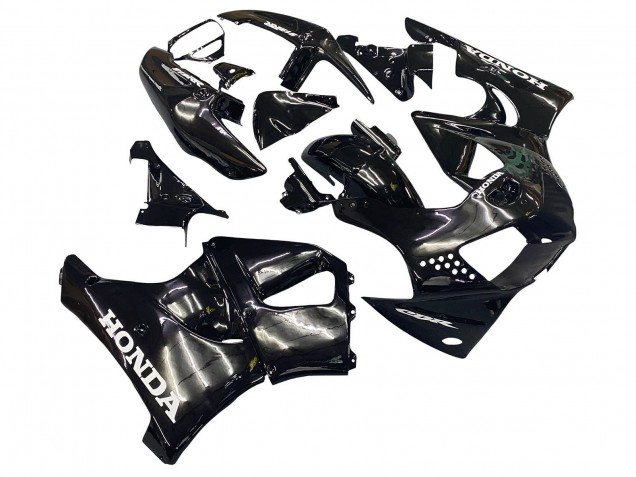 Carena Moto Honda CBR900RR 919 1998-1999 - Nero Lucido Bianco Decals