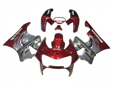 Carena Moto Honda CBR900RR 919 1998-1999 - Rosso Scuro Grigio Economici