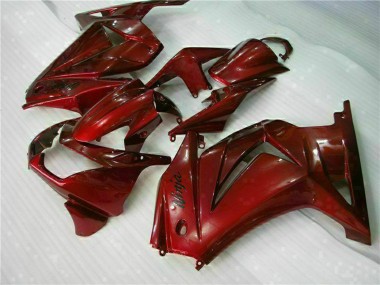 Carena Moto Kawasaki EX250 2008-2012 - Rosso Bordeaux Economici