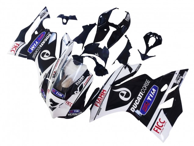 Carena Moto Ducati Panigale 899/1199 2011-2014 - Bianco Nero Blu Fiamm Ficc 7