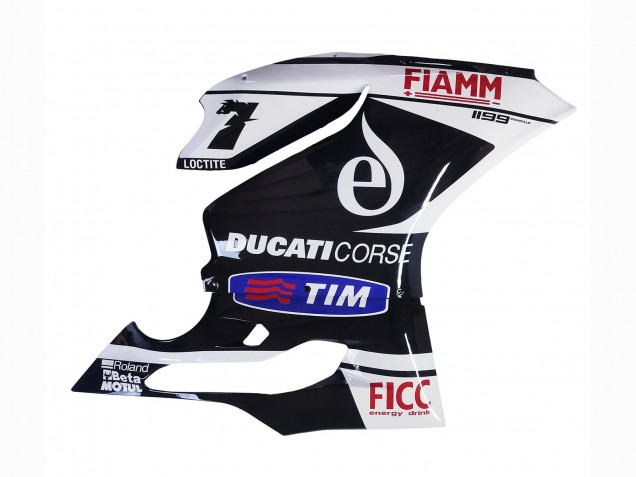 Carena Moto Ducati Panigale 899/1199 2011-2014 - Bianco Nero Blu Fiamm Ficc 7