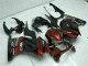 Carena Moto Kawasaki EX250 2008-2012 - Nero Lucido Rosso Bordeaux