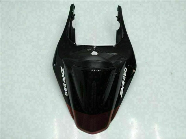 Carena Moto Kawasaki EX250 2008-2012 - Nero Lucido Rosso Bordeaux