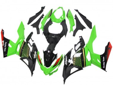 Carena Moto Kawasaki EX400 2018-2024 - Verde Rosso Nero Honeycomb Economici