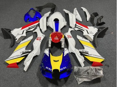 Carena Moto Kawasaki ZX10R 2021-2025 - Bianco Blu Rosso Giallo Economici