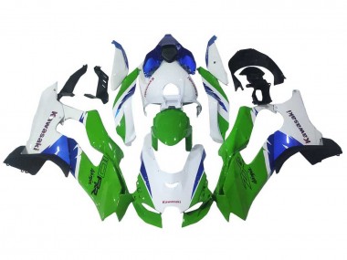Carena Moto Kawasaki ZX10R 2021-2025 - Bianco Verde Blu Nero Economici