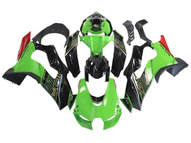 Carena Moto Kawasaki ZX10R 2021-2025 - Verde Nero Rosso Honeycomb Economici