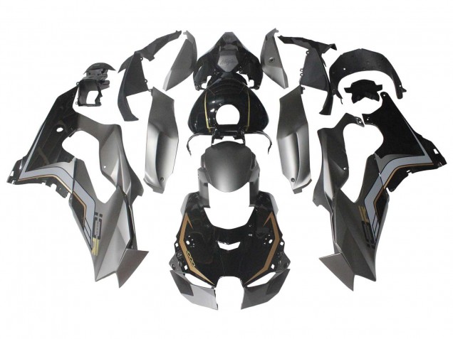 Carena Moto Kawasaki ZX10R 2021-2025 - Nero Grigio Oro