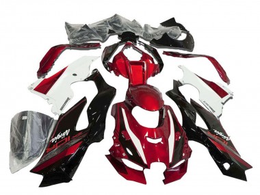 Carena Moto Kawasaki ZX10R 2021-2025 - Rosso Bianco Nero Lucido Economici
