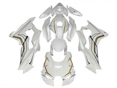 Carena Moto Kawasaki ZX10R 2021-2025 - Bianco Oro Economici