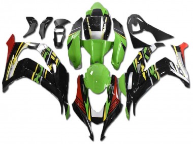 Carena Moto Kawasaki ZX10R 2021-2025 - Verde Giallo Rosso Nero Economici